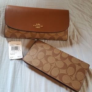 Coach Checkbook Wallet